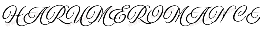 HarumeRoman Calligra字体转换